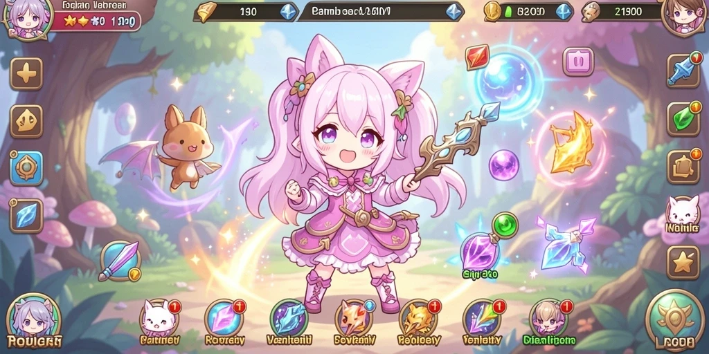 Tampilan awal game yang menarik dan mengundang.