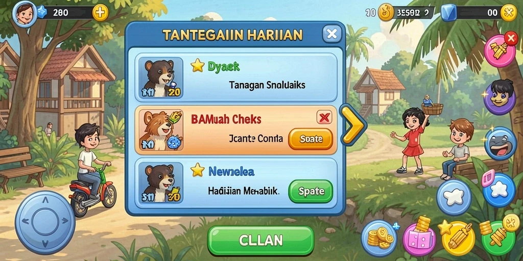 Tampilan grafis yang memukau dan berwarna-warni.