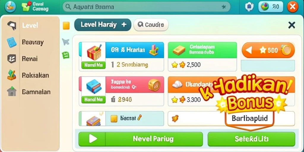 Screenshot menunjukkan tampilan antarmuka yang menarik.